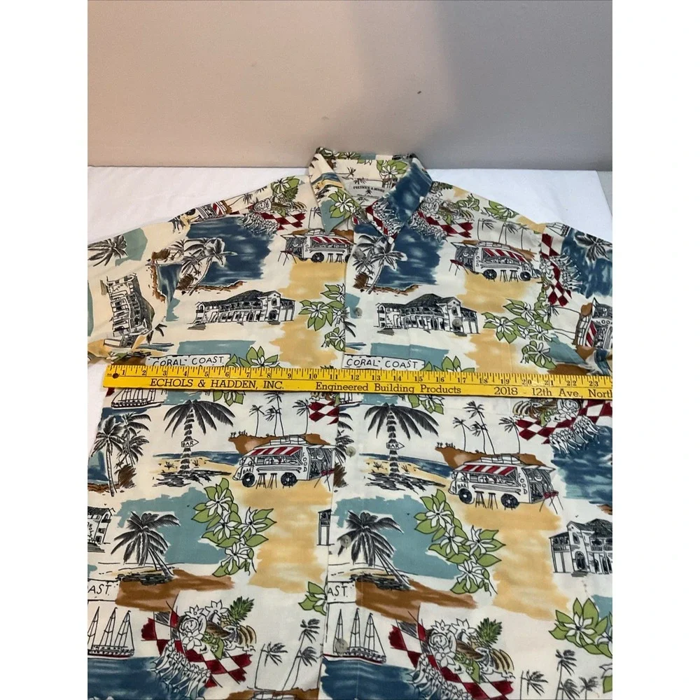 Vtg Preswick & Moore Island Collection Hawaiian/Island‎ Shirt Men's Size L G37